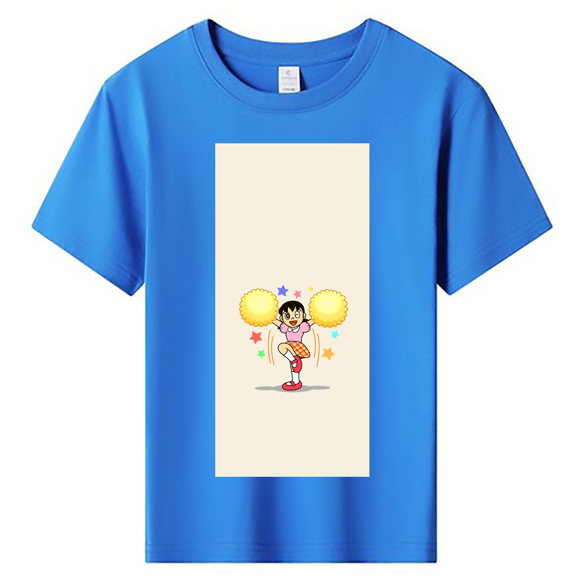 （画像用） ドラえもん みなもと しずか Doraemon Shizuka Minamoto 綿100％キッズTシャツ（フロントプリント）